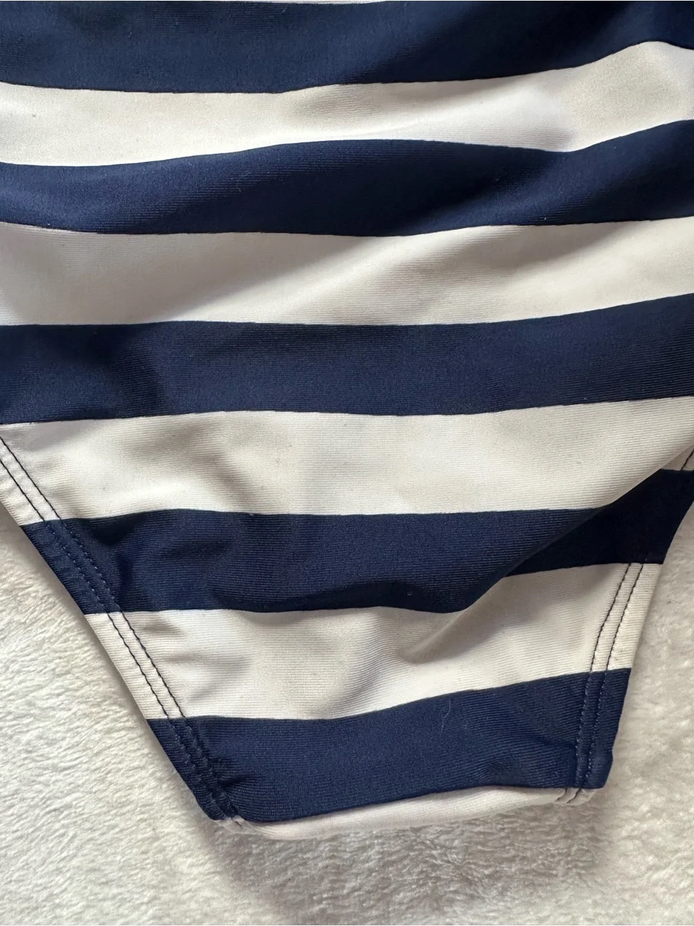 Cat & Jack Striped One Piece Swimsuit in Navy White Toddler Girls Size 4T